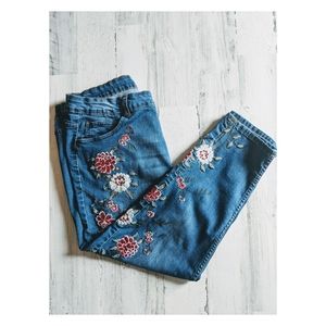 Sandipiper embellished cropped denim plus size 20